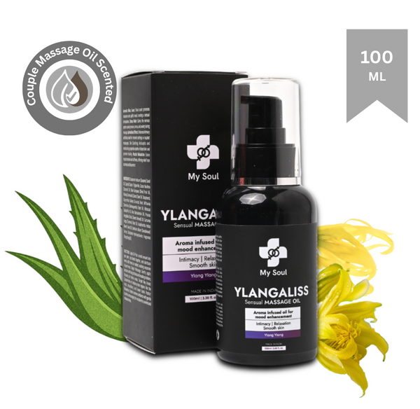 Ylangaliss Couple's Massage Oil – Premium Essential Oil Blend for Relaxing & Intimate Moments – Ylang Ylang Infused – 100ml